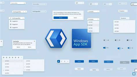 Infografika verzí Windows SDK a Windows App SDK