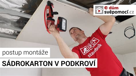 infografika montáž podkroví sádrokarton