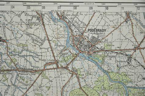 mapa regionu Nymburk Poděbrady