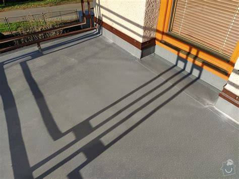 hydroizolace balkonu fólií ukázka vrstvení