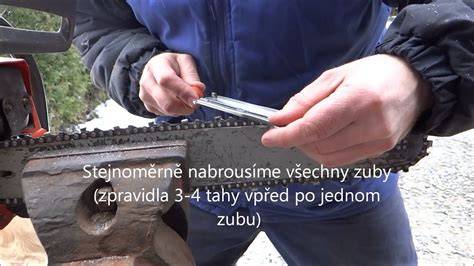 mazání řetězových pil a lišt