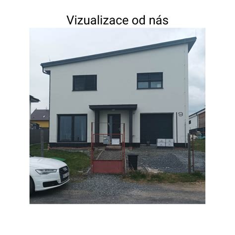 vizualizace nátěrových odstínů na fasádě