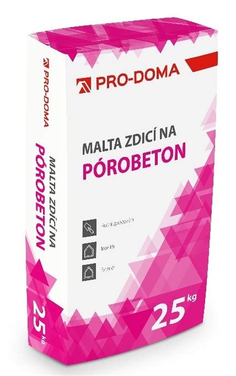 Zdicí malty pro cihly a pórobeton