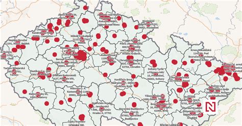 mapa poboček stavebnin v regionu