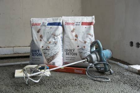 ilustrace lehkého betonu a Liapor Mix system