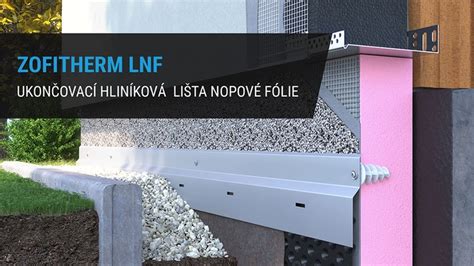 ukončovací lišty nopové fólie schéma