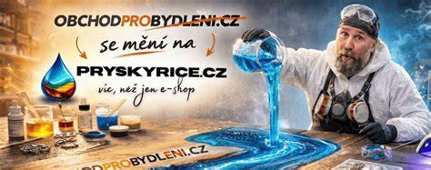 vizuální ukázka promíchání a filtrace pryskyřice