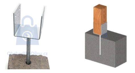 kroky instalace kotevní patky do betonu dengan diagram