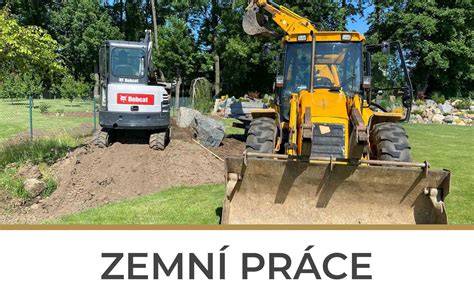 zemní práce a základové prvky - postupy