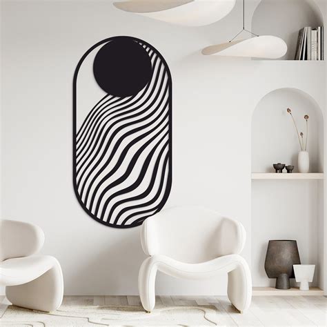 moderní kovová soví dekorace geometrický styl