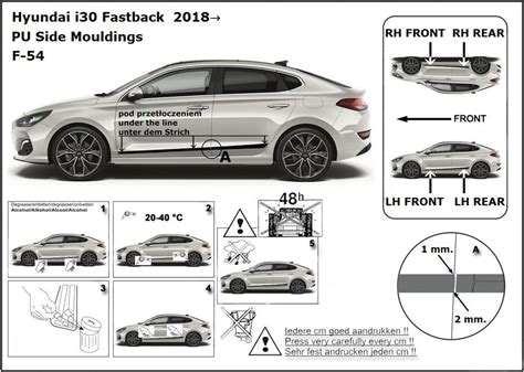 boční ochranné lišty Hyundai i30 pasují