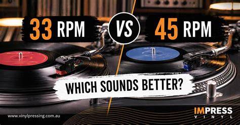 infografika rozdíly 33 1/3 vs 45 RPM