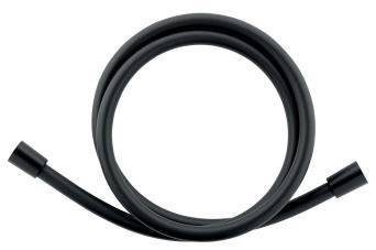 sprchová hadice PVC 150 cm černá/stříbrná vizualizace