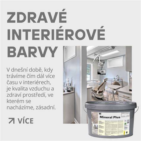Interiérová barva na minerální podklady infografika
