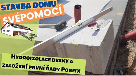 schemata hydroizolace a založení (přehled)