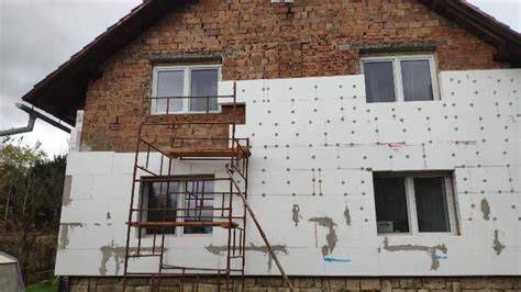Topografie fasády a zateplení (vizualizace)