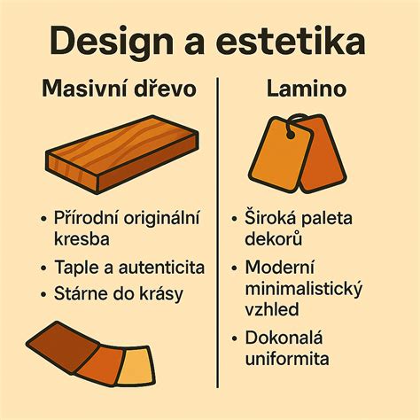 obklad vs lamino vizuální porovnání