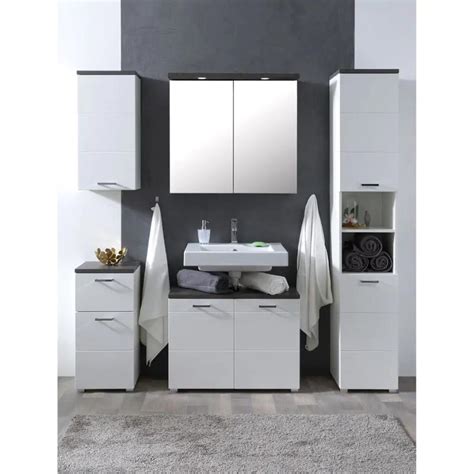 koupelnová sestava PRAYA bílo beton design