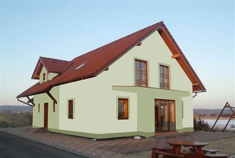 vizualizace fasády a omítky