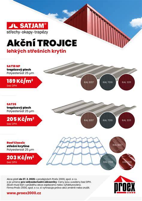 katalog a porovnání plechových krytin