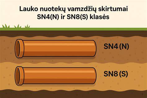 schematické znázornění DN110 SN4 vs SN8