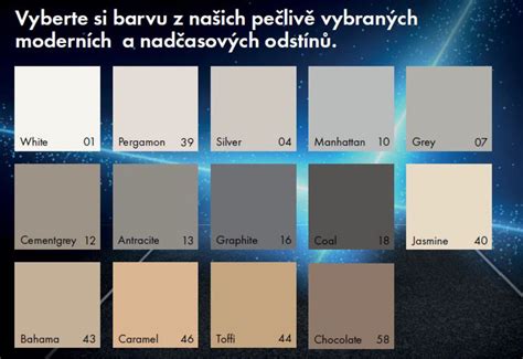 barva spárovací hmoty - volba odstínu