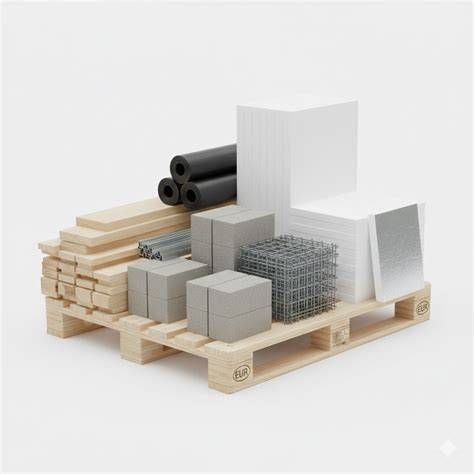 Stavebniny sortiment a vystavené materiály
