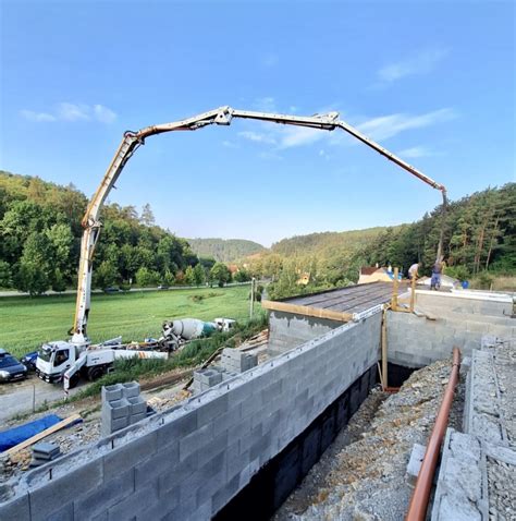 koncepce a infrastruktura čerpání betonu