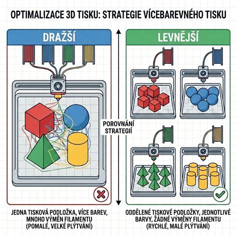 vizuální diagram nabídky barev a rozměrů
