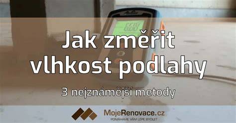 vizualizace měření vlhkosti podkladu