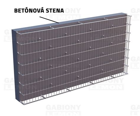 obklad gabion tloušťka ilustrace