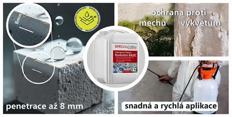 strukturální detail silikátové impregnace betonu