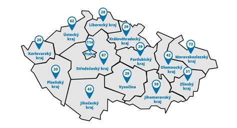 mapa zapojených podniků