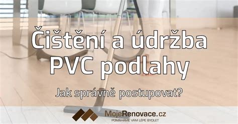 infografika spravného čištění PVC