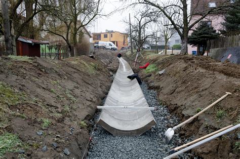 betonové žlaby a vpustě vizualizace