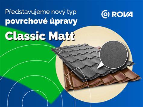 kvalitní povrchové úpravy vlnitých plechů pro střešní krytiny