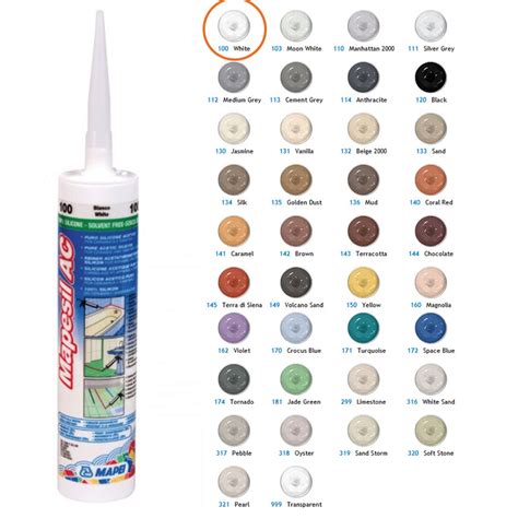Mapesil AC a Mapesil LM - silikonové tmely
