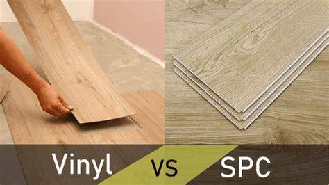 grafická srovnávací schéma SPC vs vinyl