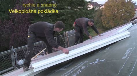 pokládka PIR desek na rovnou střechu