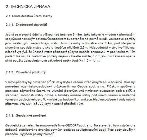 koncepce komorového průřezu a kubistické prvky